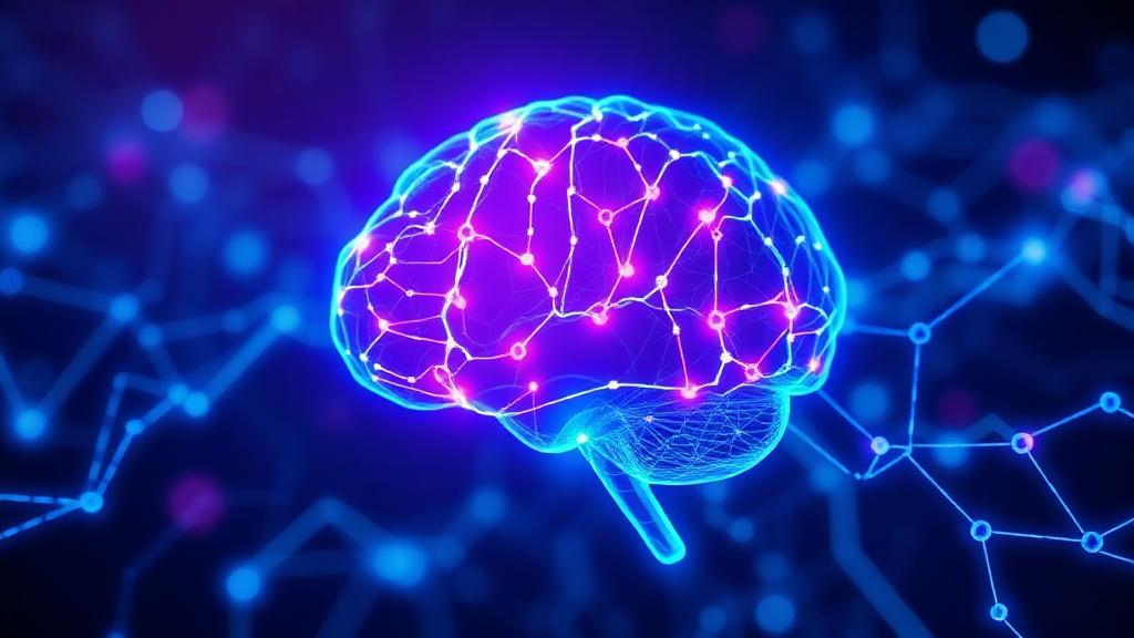 AI neural network brain visualization representing how artificial intelligence processes and generates human-like text