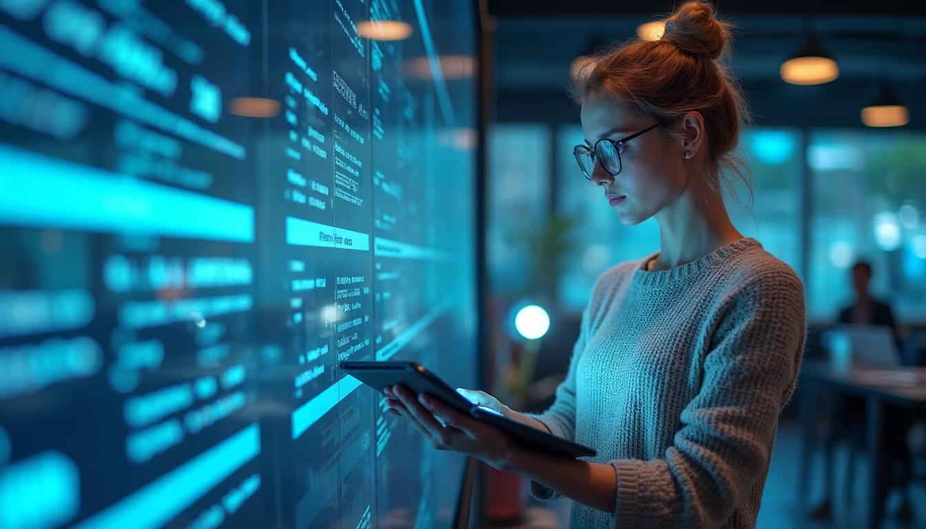 Diverse applications of AI paragraph generators showing students studying, bloggers creating content, and business professionals writing